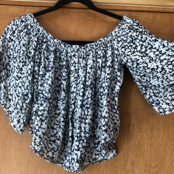 Zara daisy print flowy crop top - Picture 5 of 8